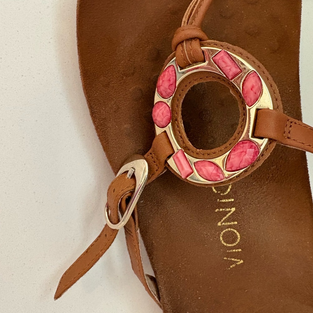 Vionic Sandals with Pink Accents - Picture 3 of 5